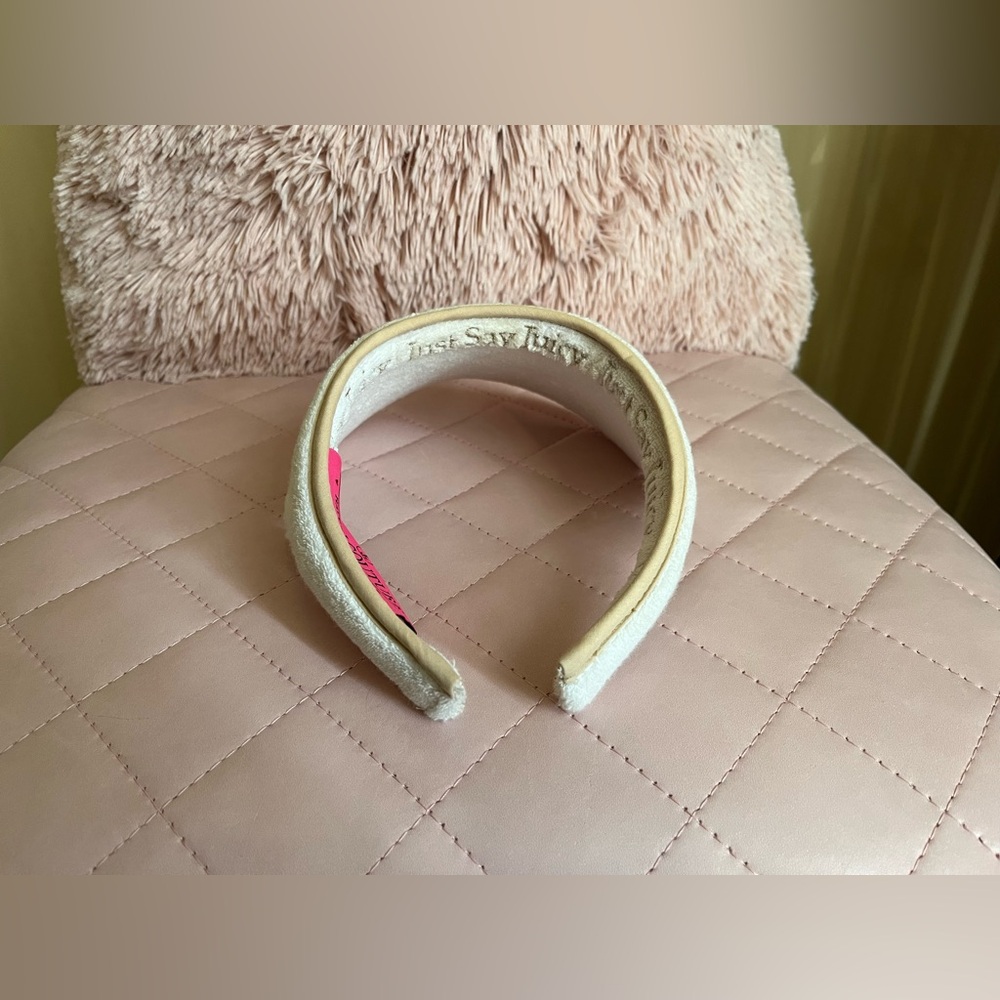 Juicy Couture VERY RARE Vintage NWOT Terry Cloth White Sun Visor 🤍 - Picture 3 of 5